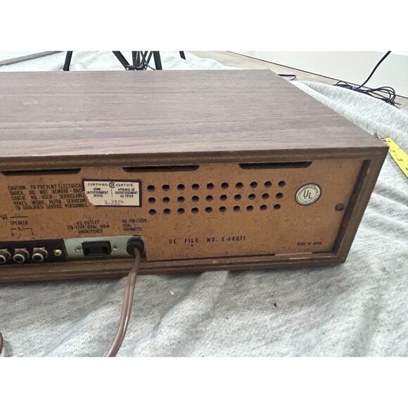 SoundDesign AM-FM Stereo Player Receiver + 8 Track Model 4491-3 Wood - Picture 8 of 8